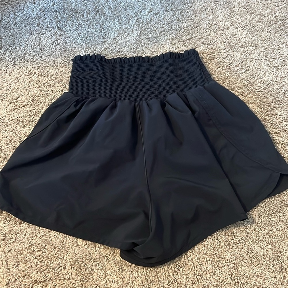 Black offline shorts